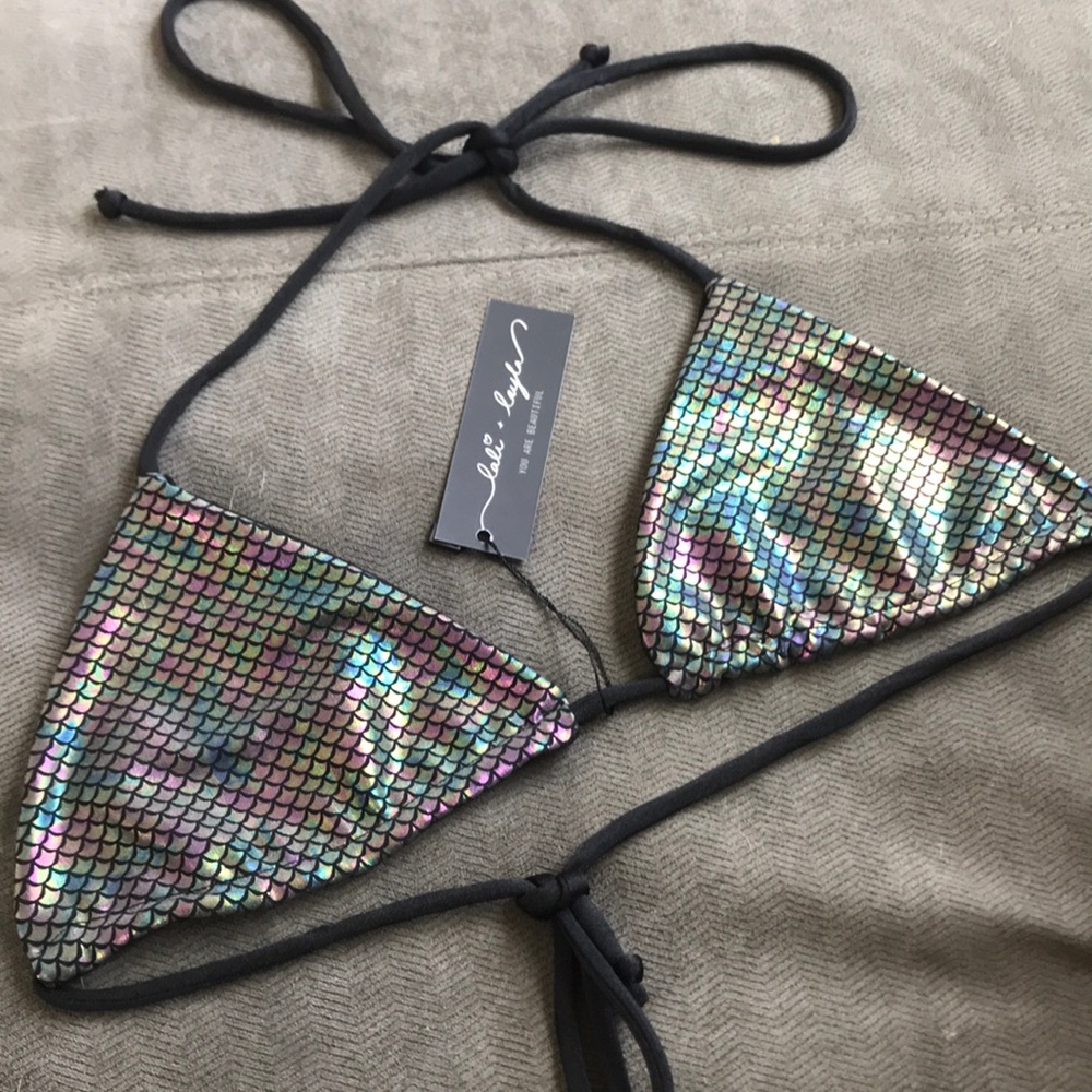 Lali + Layla bikini swim top toxic mermaid suit